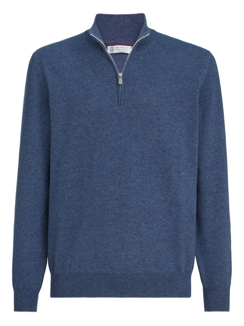 half-zip cashmere sweater - 1