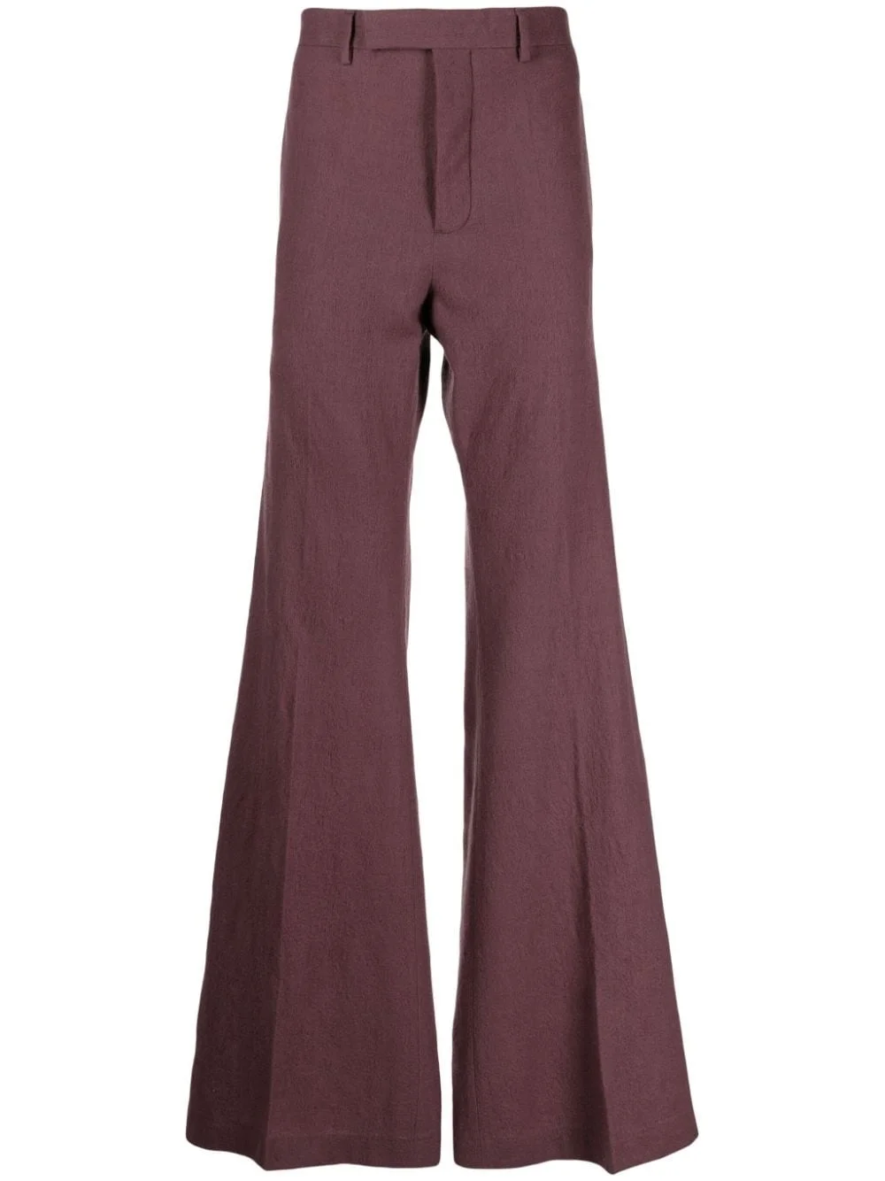 flared wool trousers - 1
