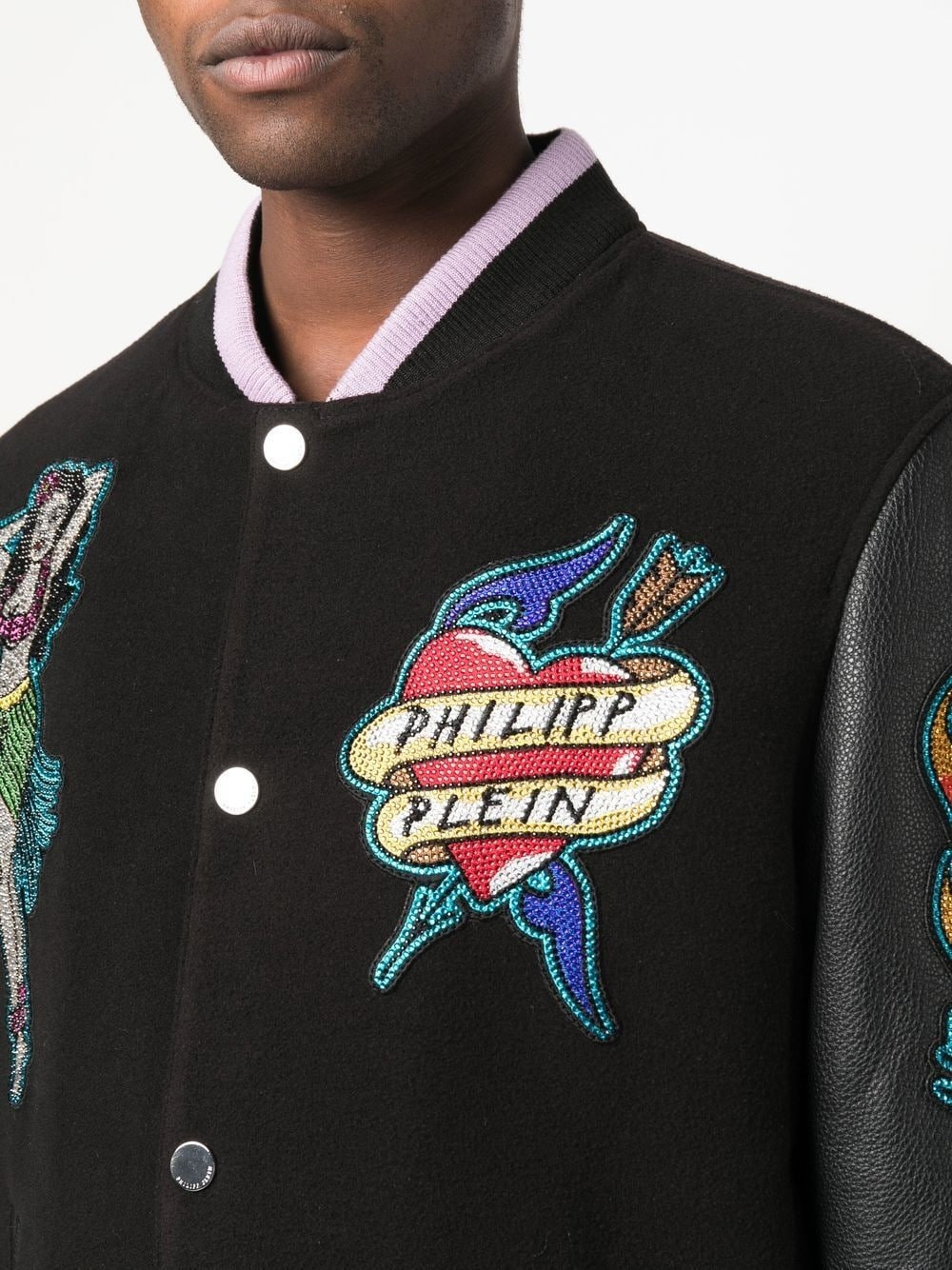 embellished College Bomber jacket - 5