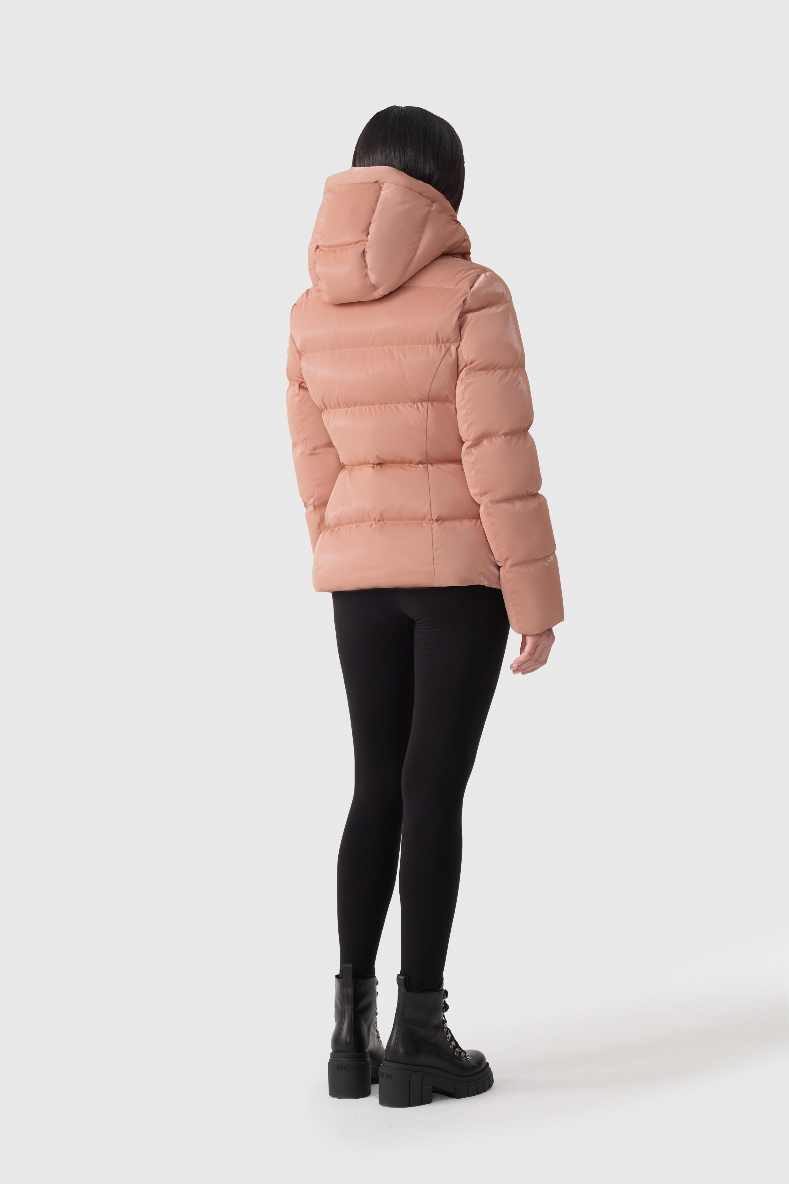 MADALYN-GLO High-Gloss Down Jacket With Removable Hood - 4
