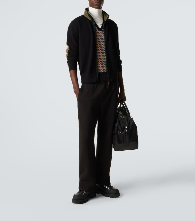 Moncler Archivio waffle-knit cotton jacket outlook