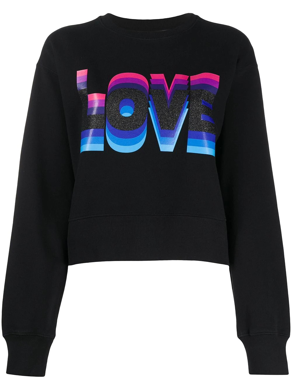 love print sweatshirt - 1