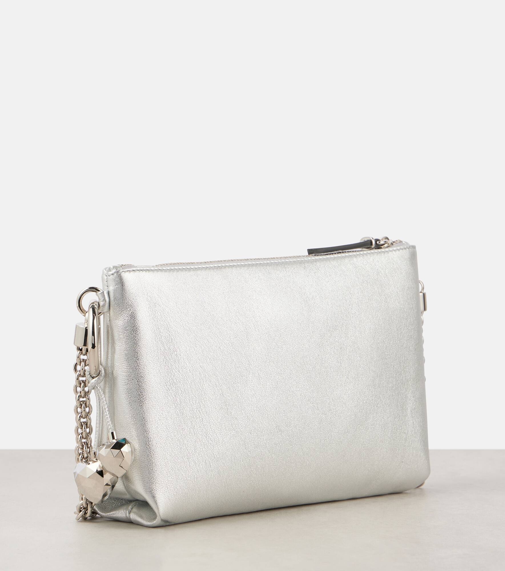 Callie Mini metallic leather clutch - 4