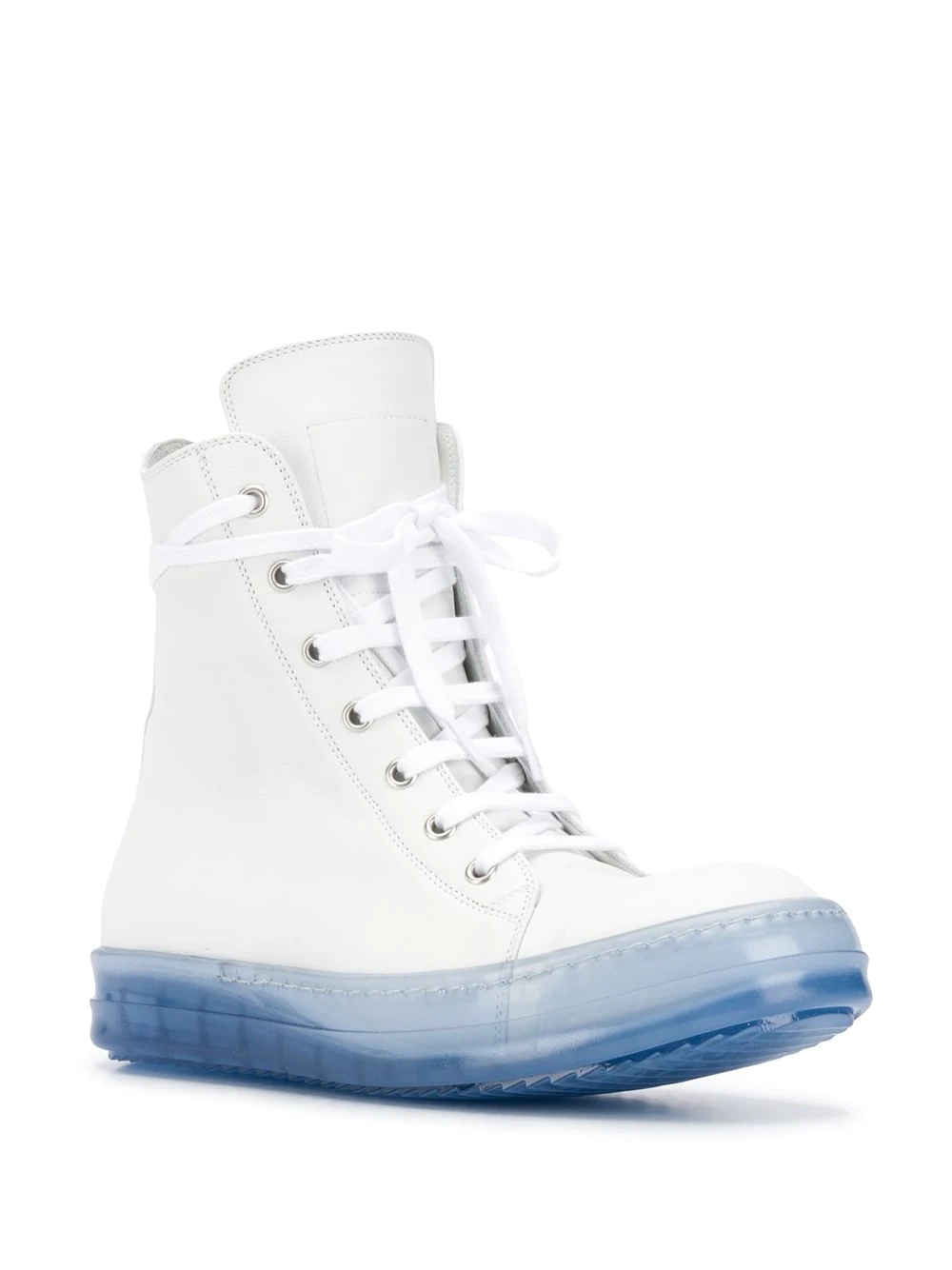 high top contrast-sole sneakers - 2