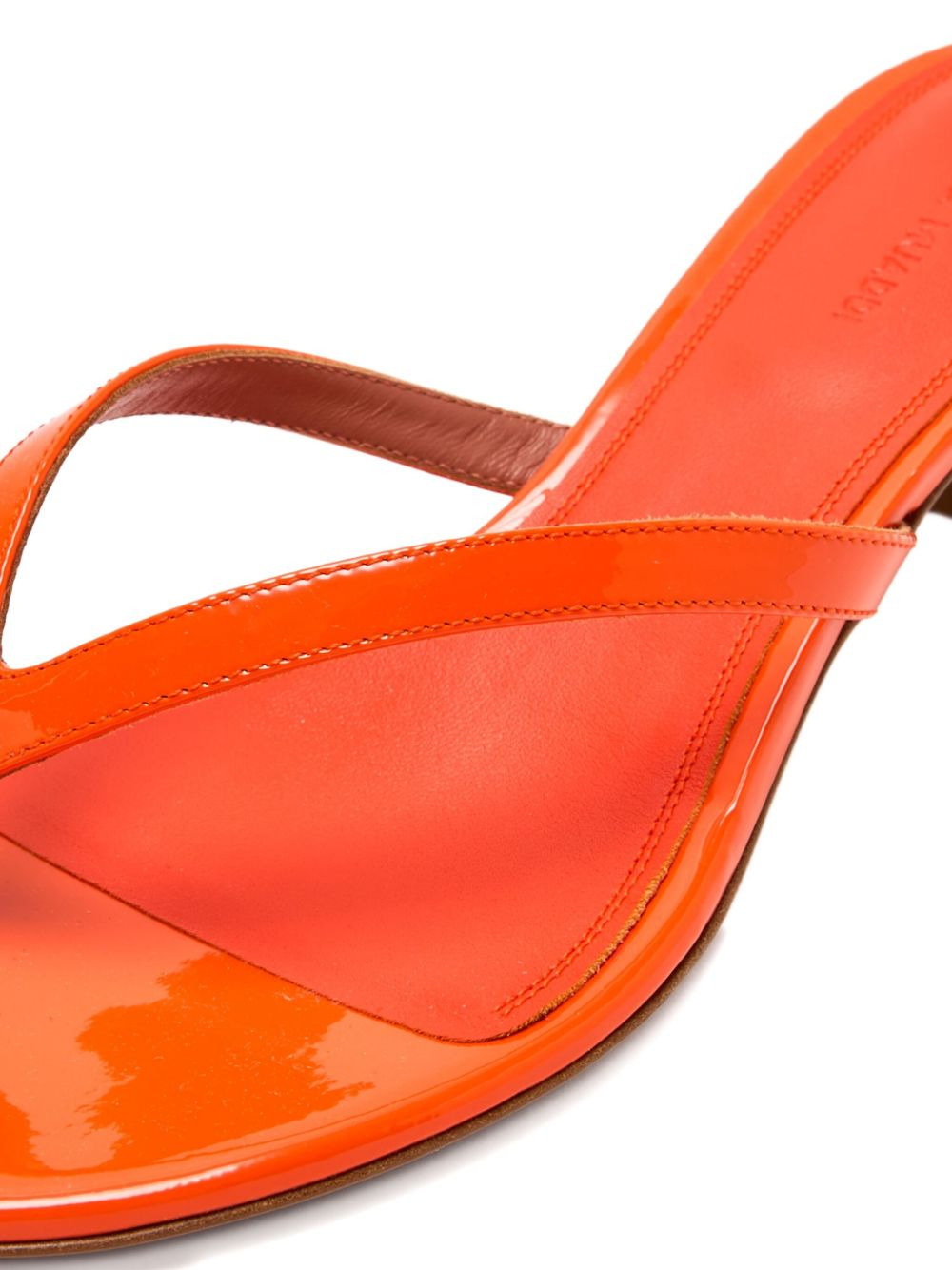 patent leather thong sandals - 3