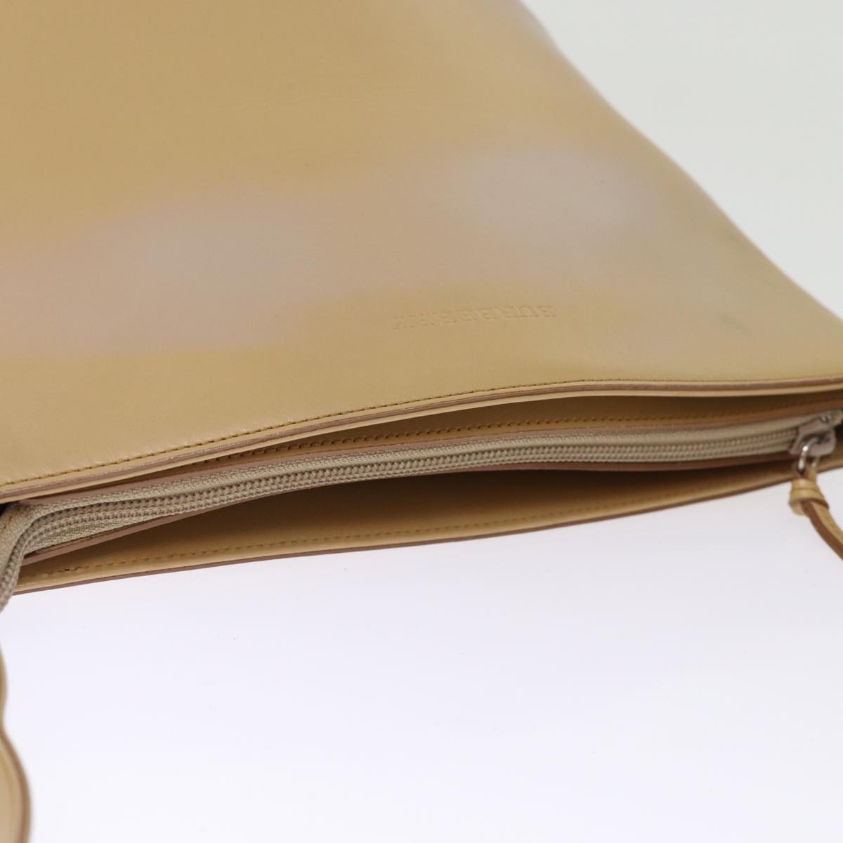 Burberry Shoulder Bag Suede Leather Beige - 6