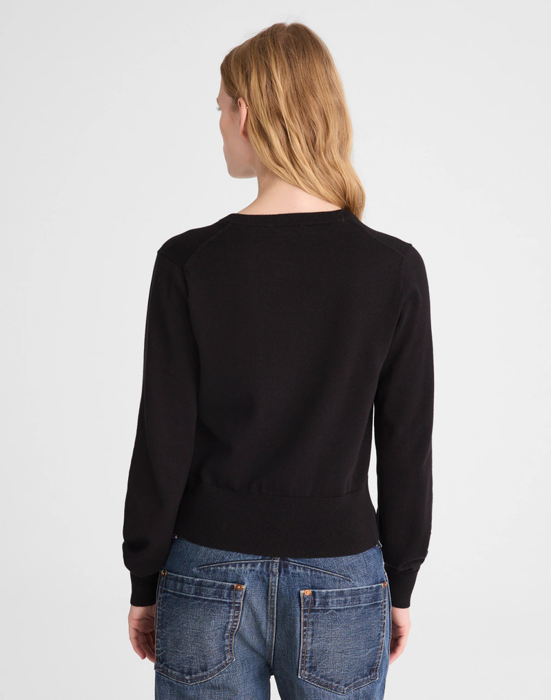 Madewell Button-Front Cardigan in 100% Cotton outlook
