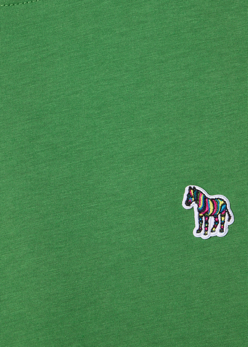 Paul Smith Mid Green Organic Cotton Zebra Logo T-Shirt outlook
