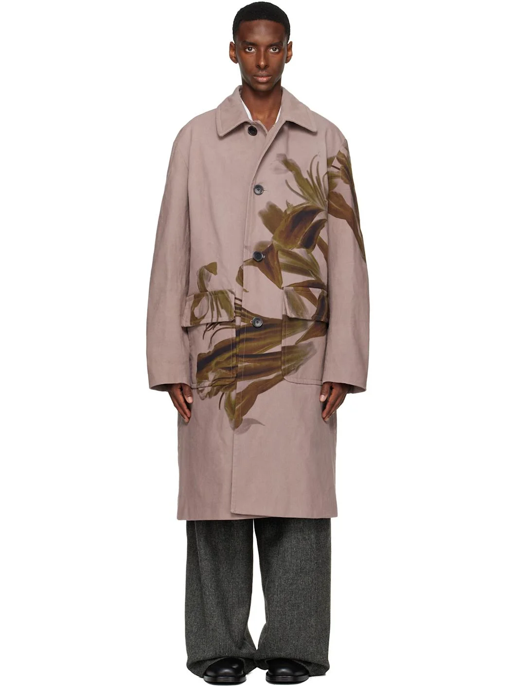 Pink Floral Coat - 1