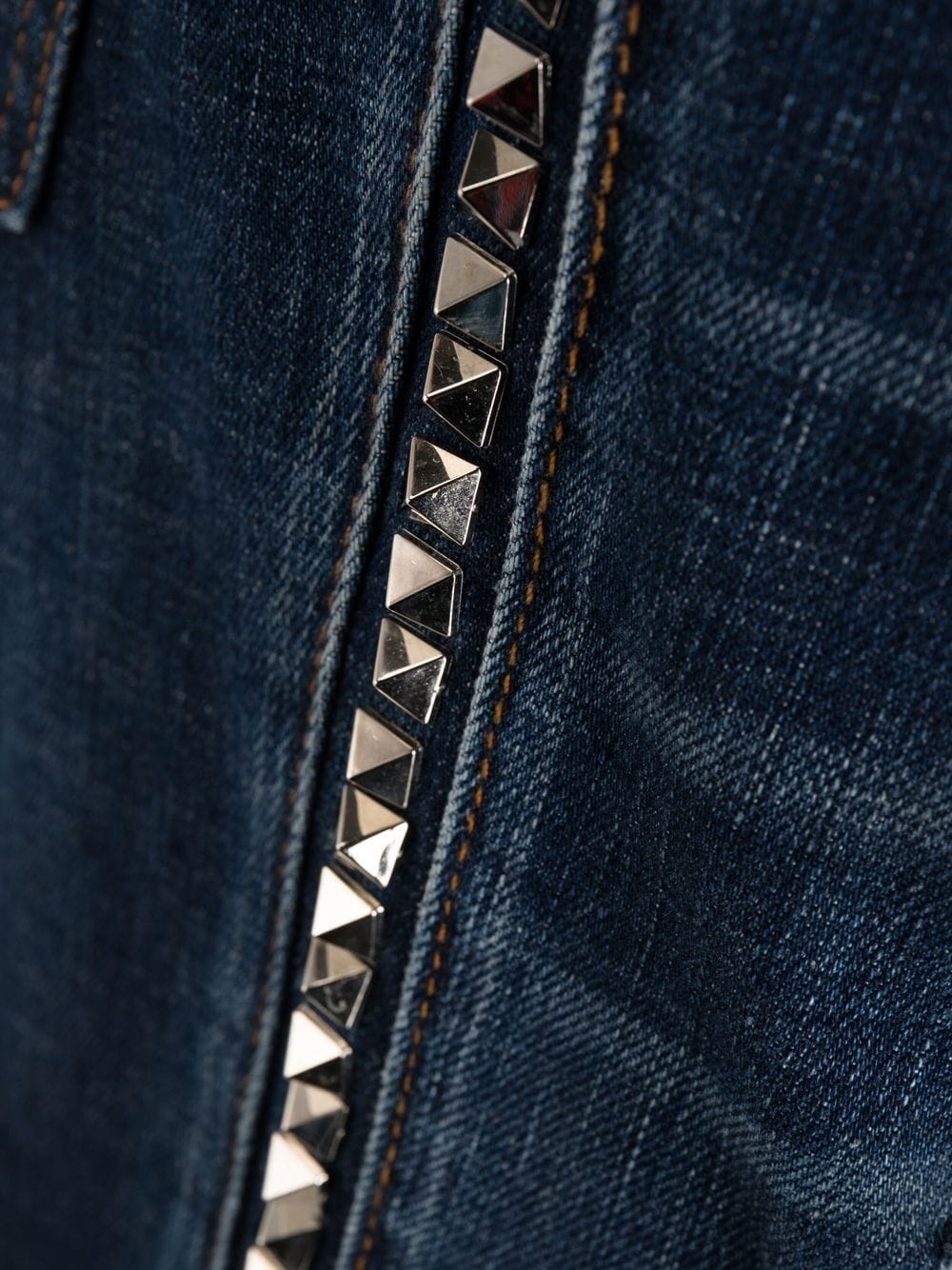 distressed straight-leg jeans - 6