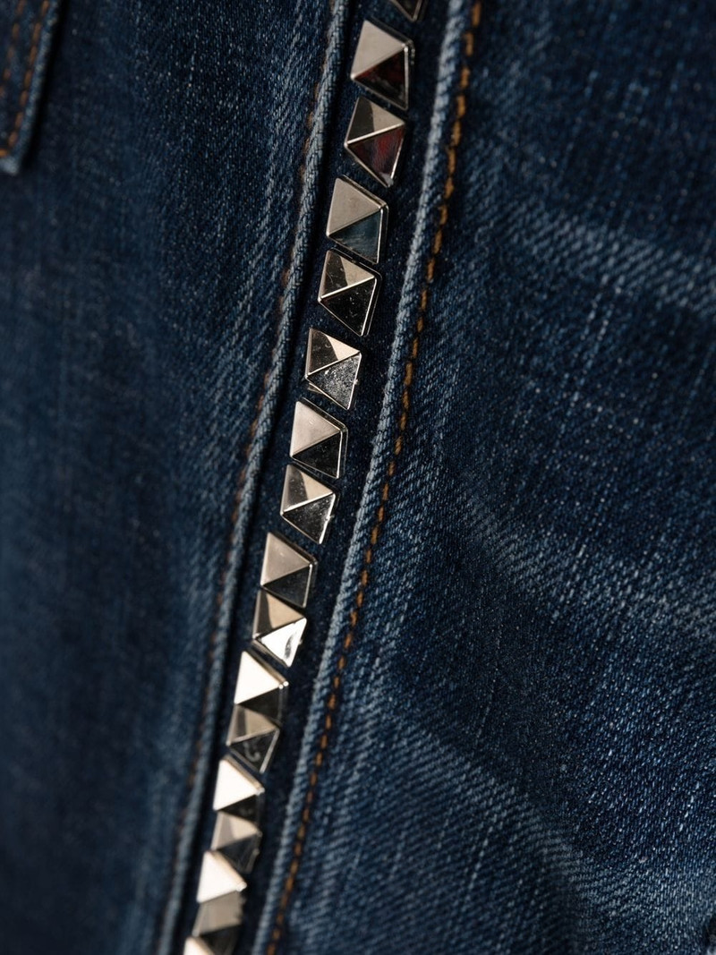 distressed straight-leg jeans 6