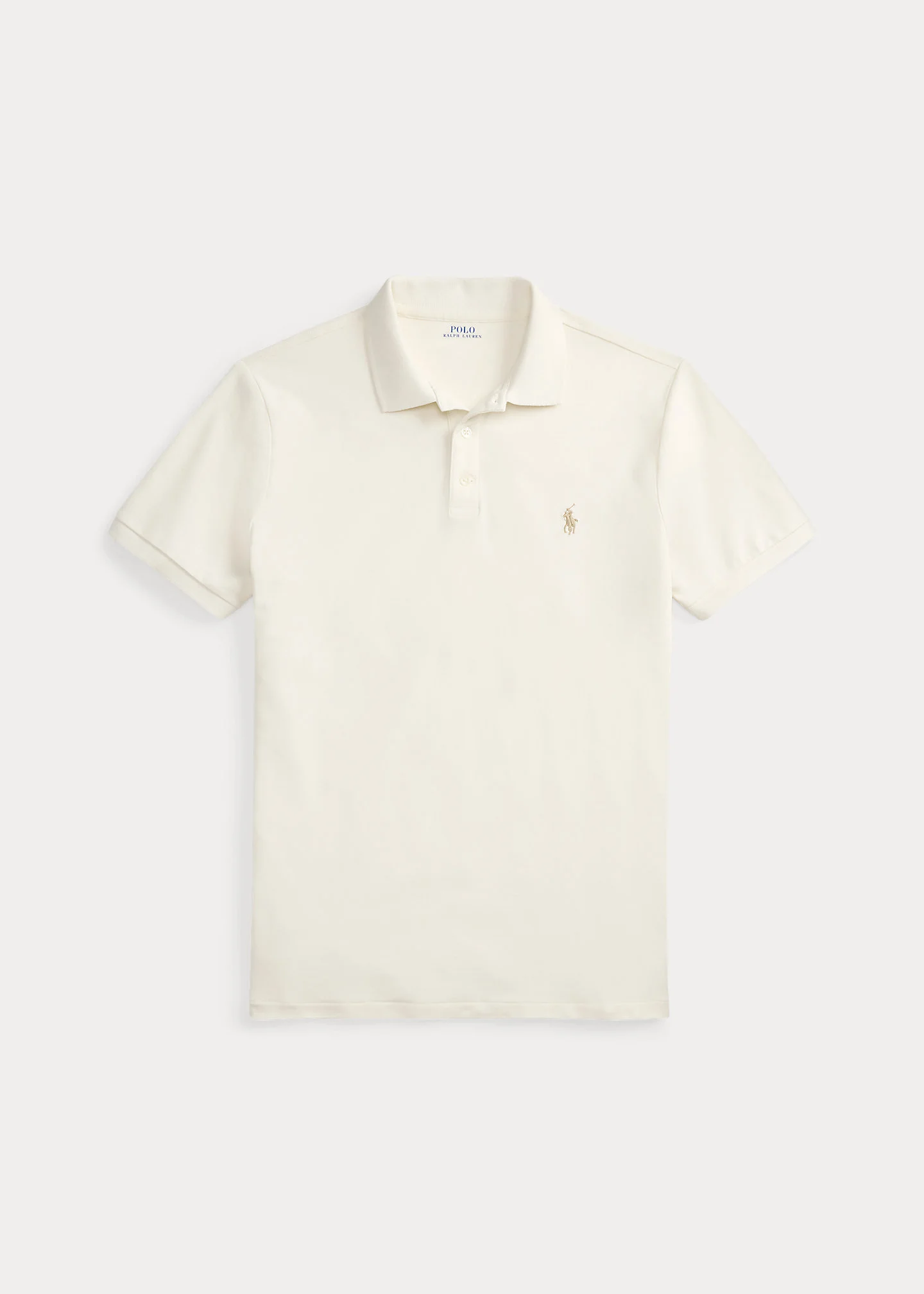 Custom Slim Fit Stretch Mesh Polo Shirt - 1