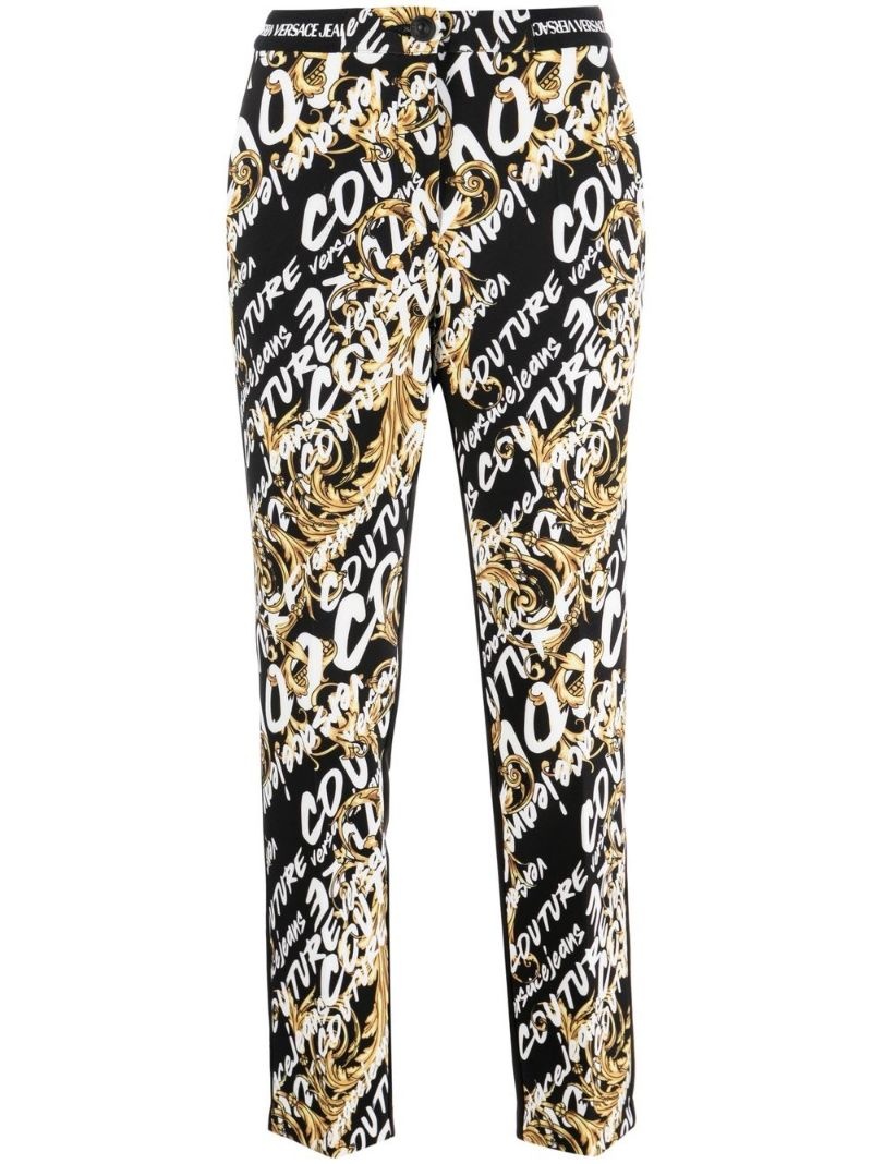 Brush Couture-print skinny cropped trousers - 1