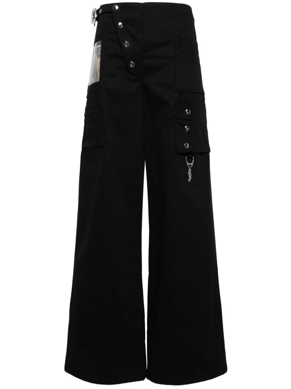 high-waisted wide-leg trousers - 1