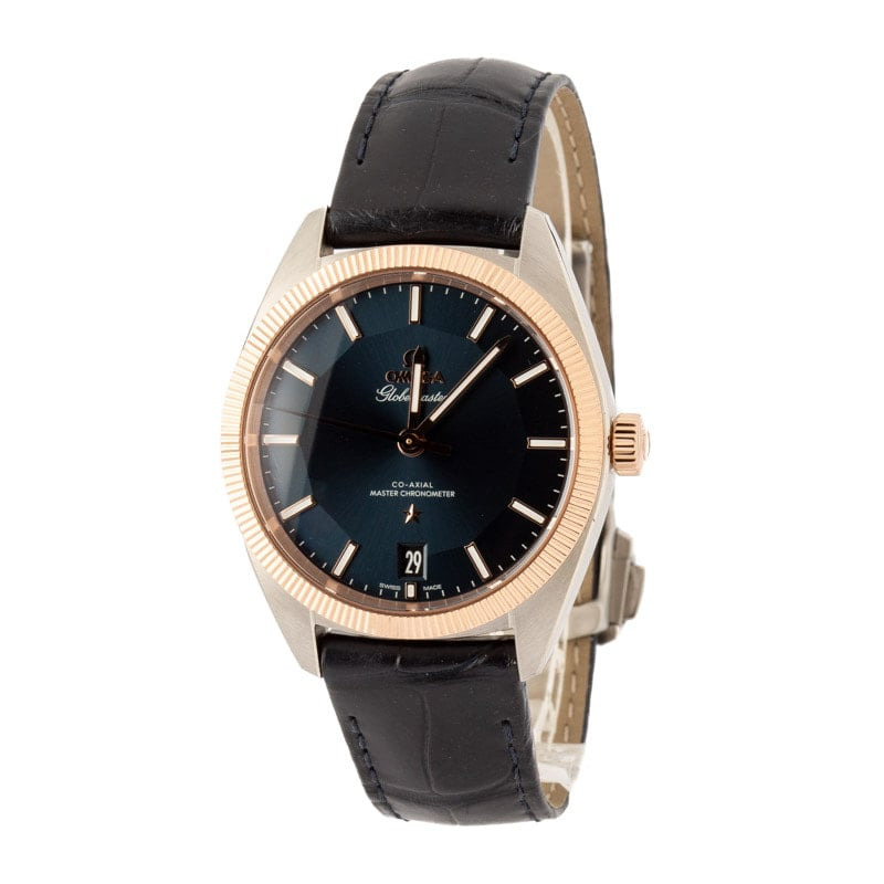 Omega Constellation Globemaster 39MM Steel & Sedna Gold Blue Dial - 2