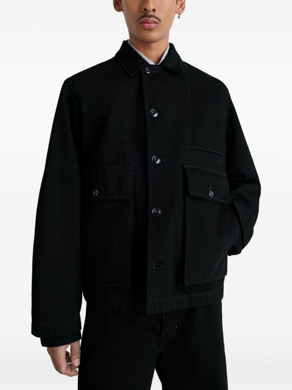 boxy denim jacket - 2