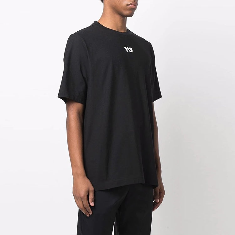 adidas Y-3 CH1 Short Sleeve Center Front Logo Tee 'Black' HG6091 - 3