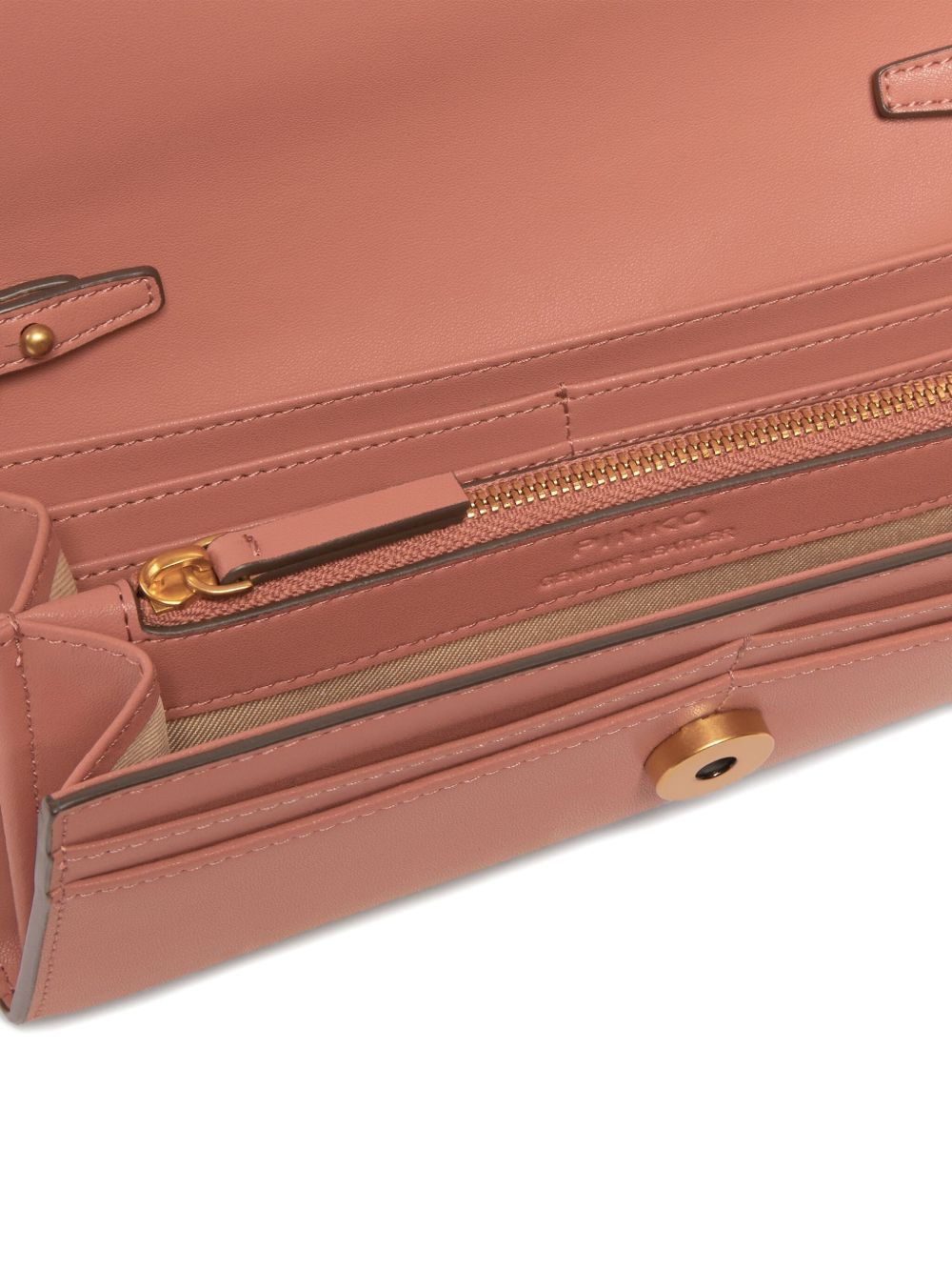 chain-strap leather wallet - 3