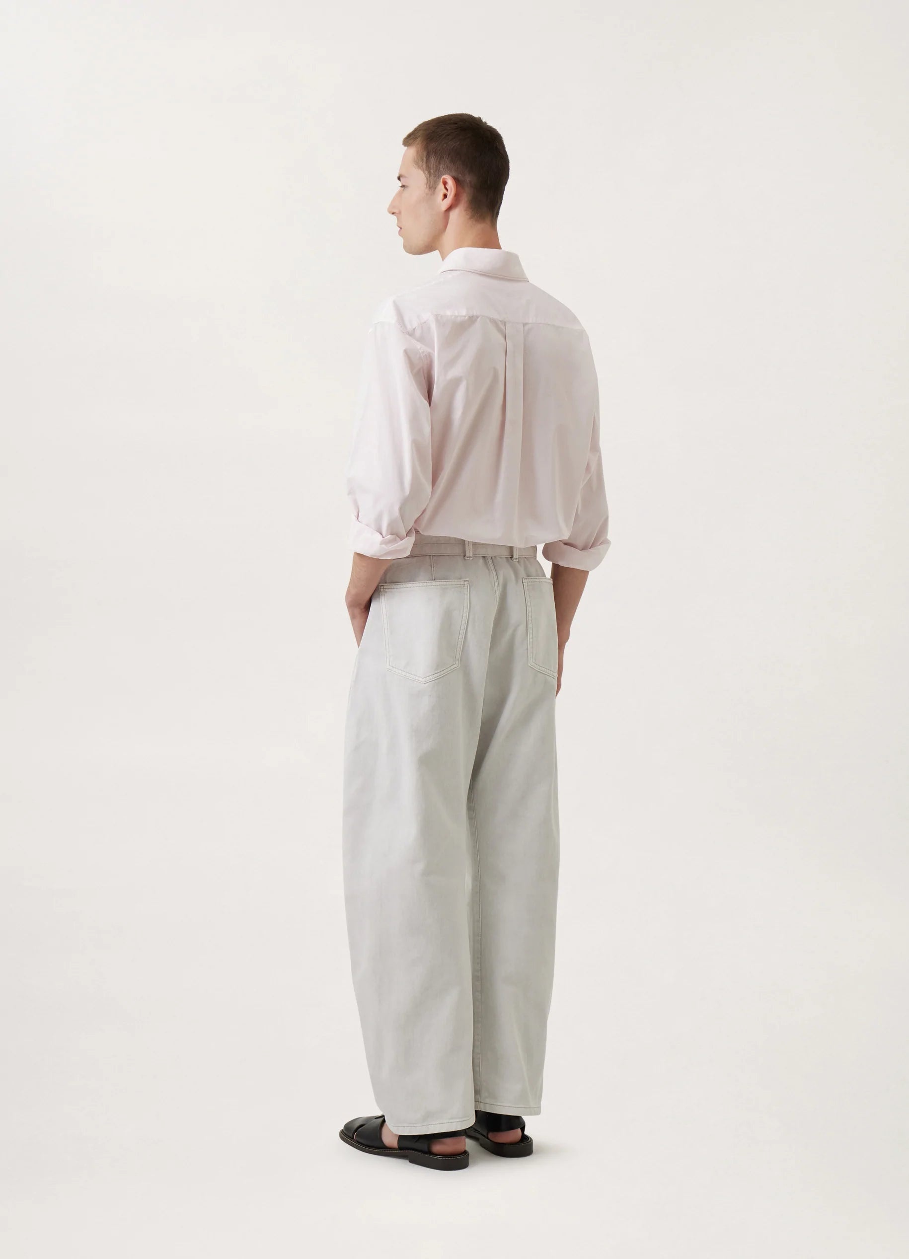 TWISTED BELTED PANTS
SNOWY HEAVY DENIM - 8