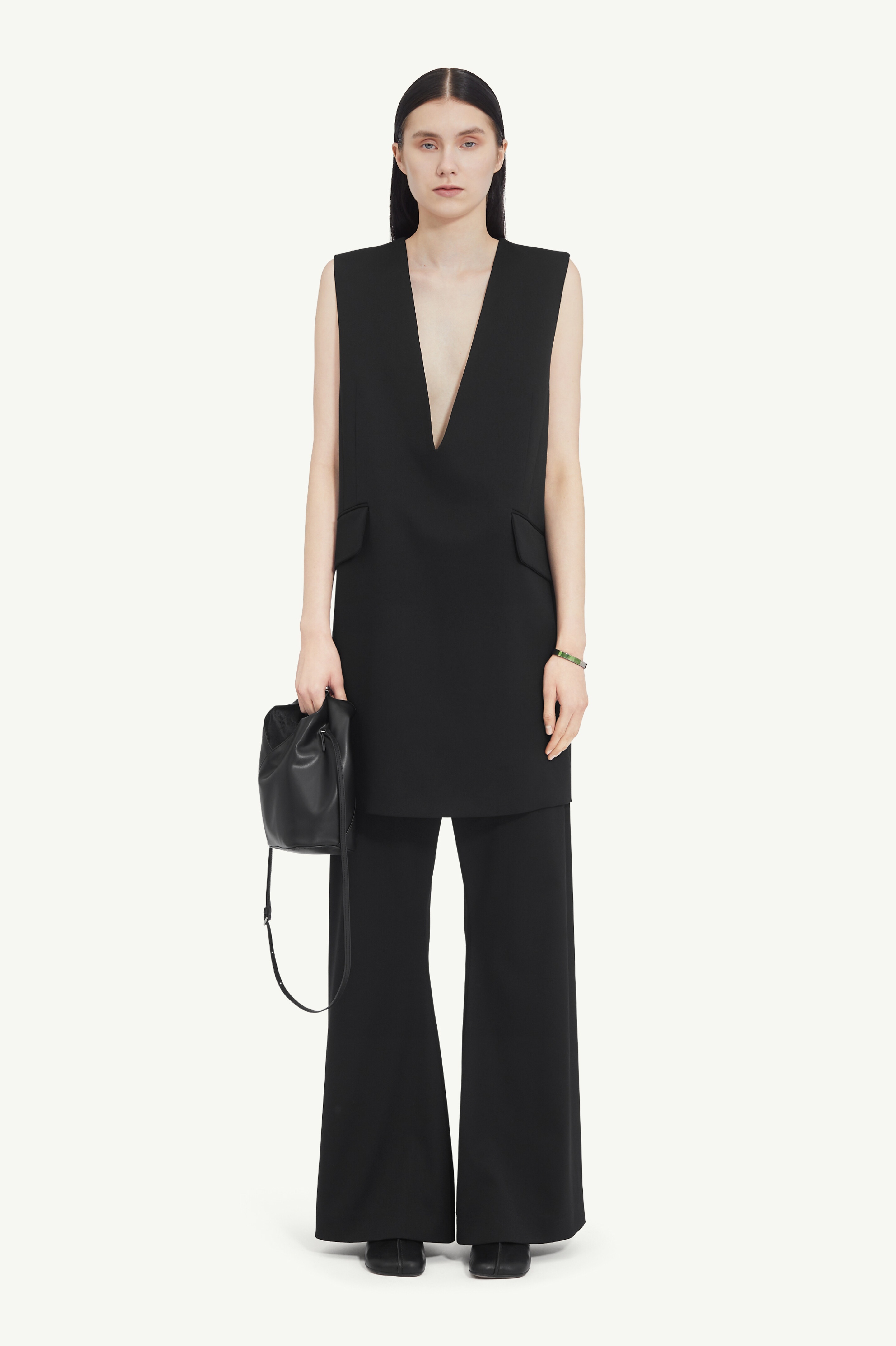 Tailoring Wool Mini Dress - 2