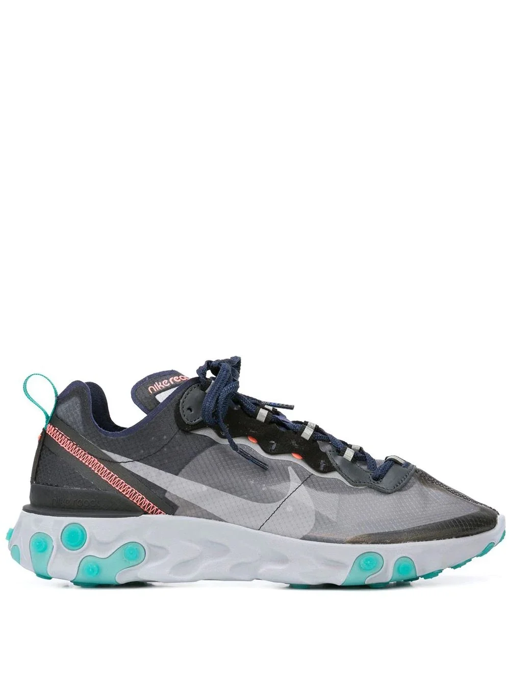 React Element 87 "Black/Midnight Navy" 스니커즈 - 1