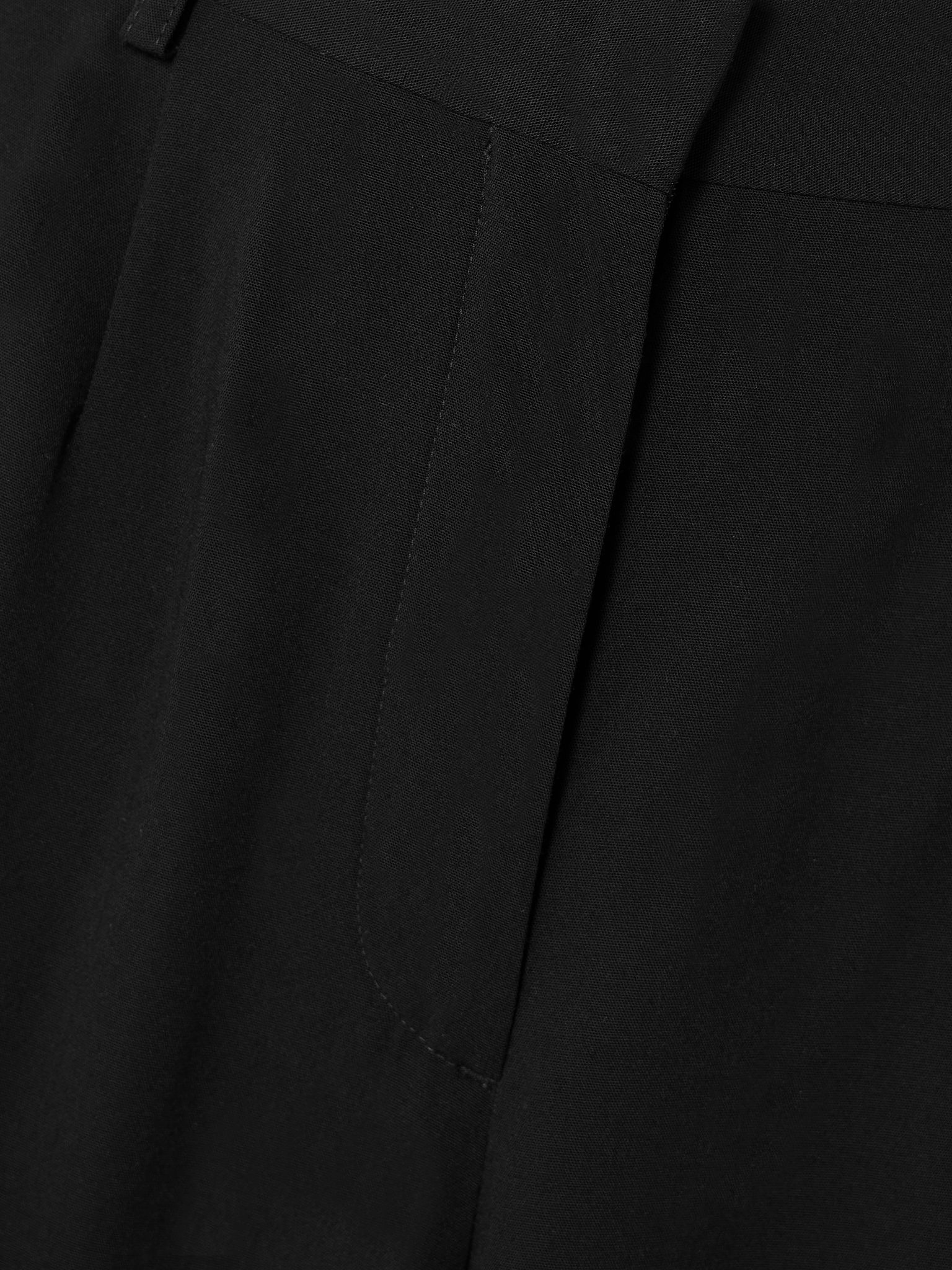 Woven wide-leg pants Black - 4