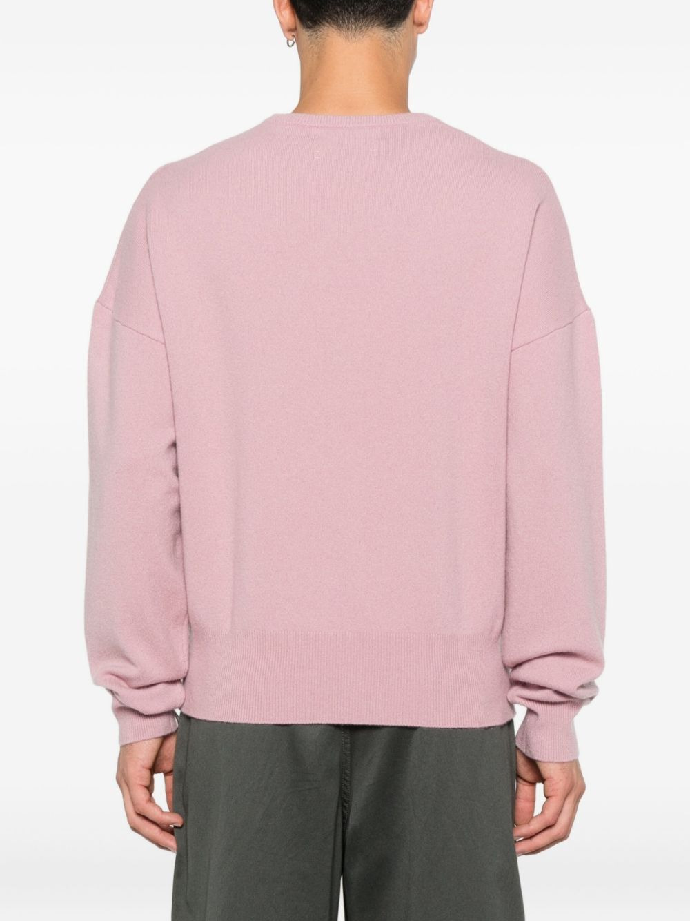 round-neck cashmere sweater - 4