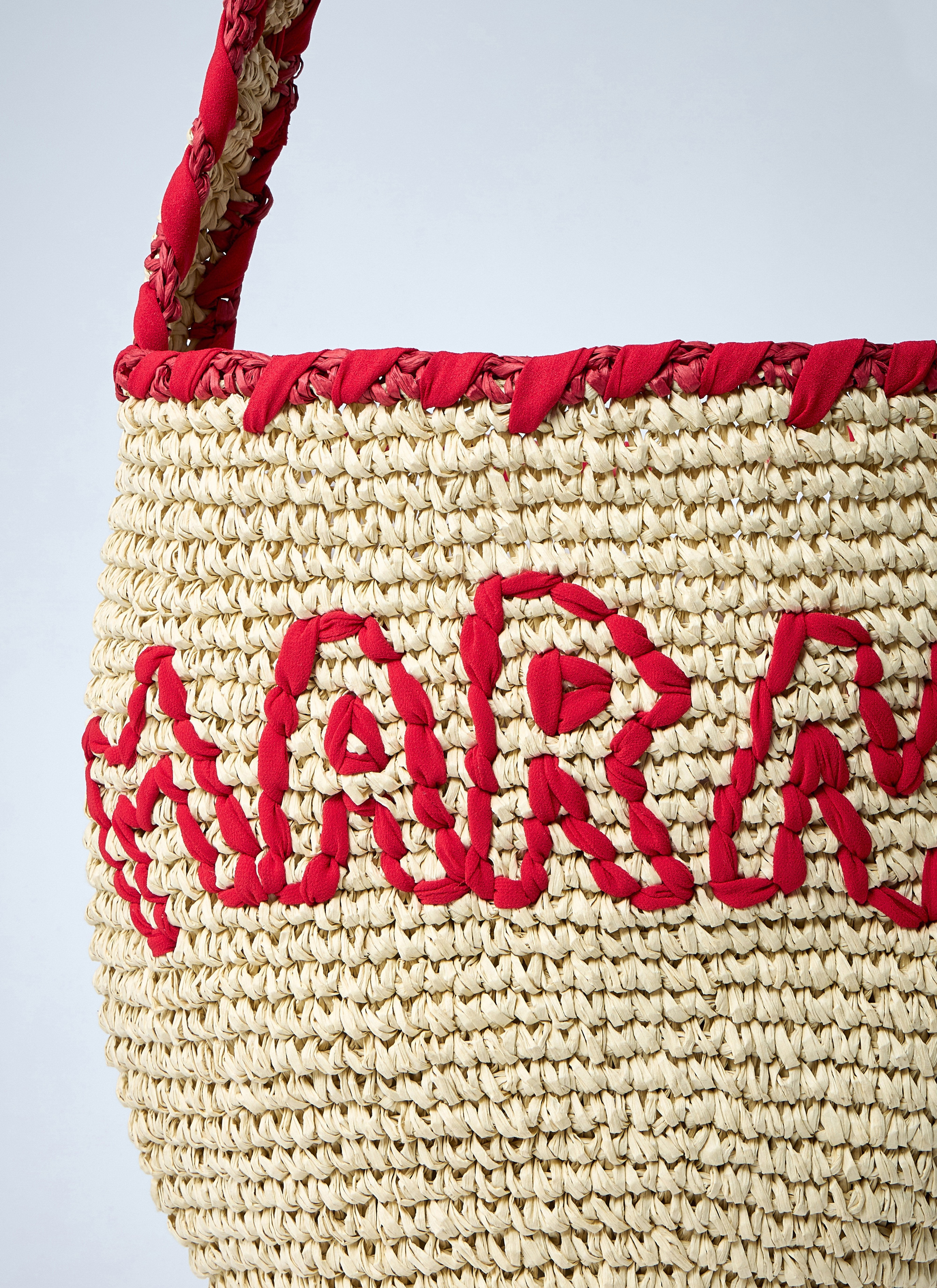 Marni Women Logo Motif Raffia Shoulder Bag - 4
