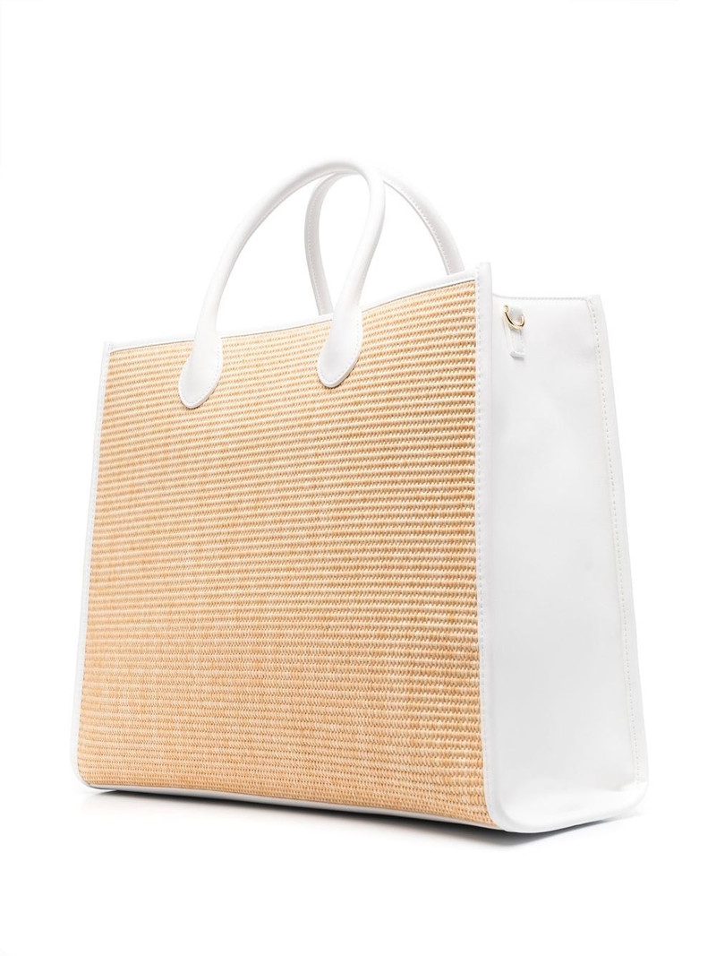 embroidered-logo detail tote bag 3