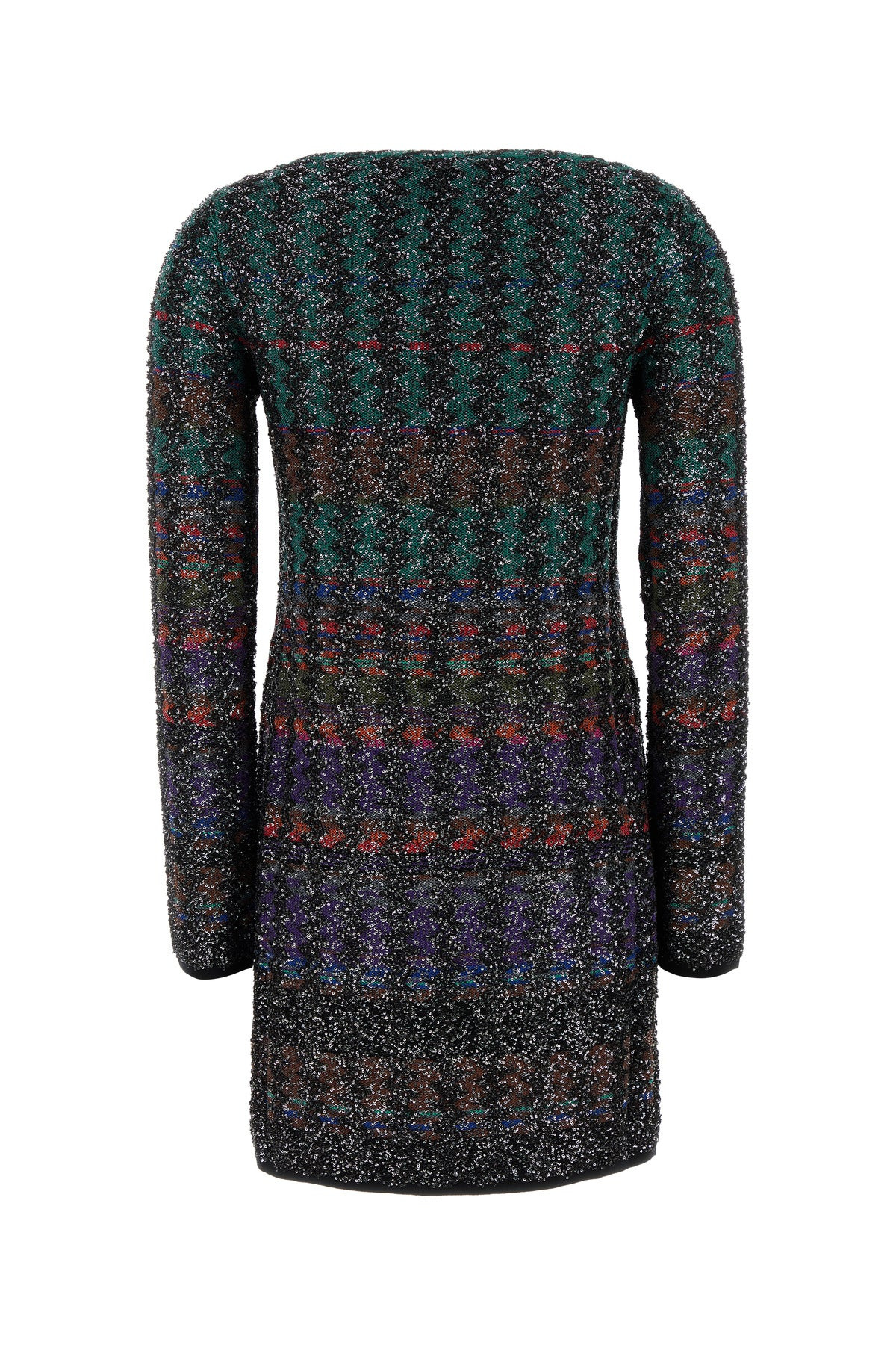 Embroidered knit mini dress - 2
