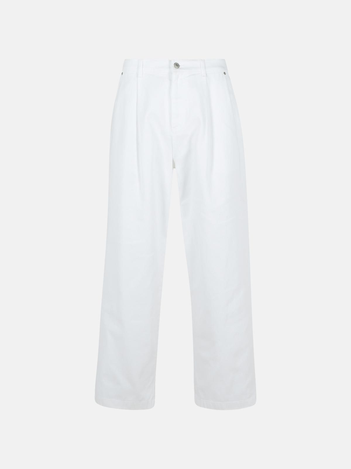 WHITE COTTON PANTS - 1