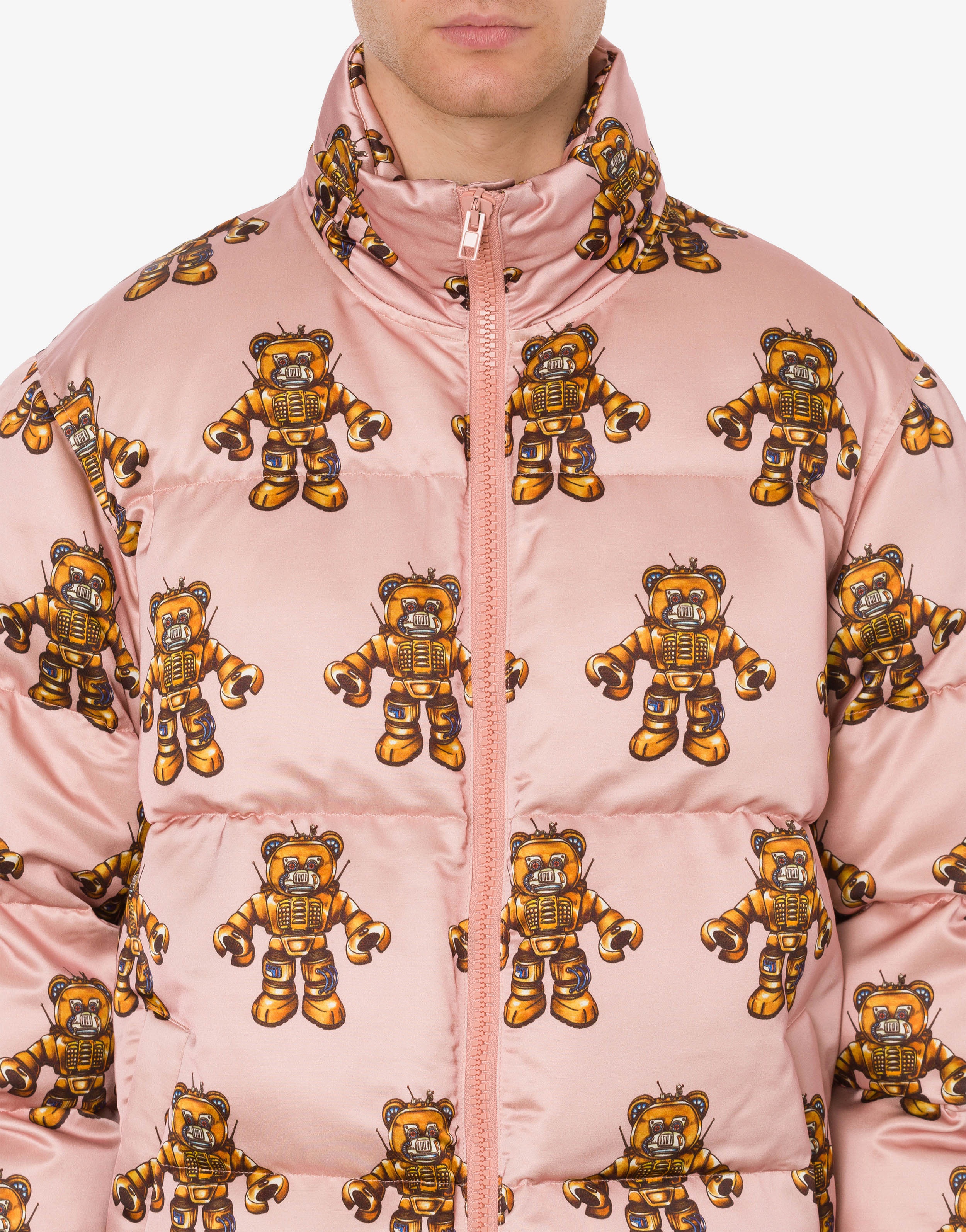 ROBOT BEAR VISCOSE AND WOOL DOWN JACKET - 4