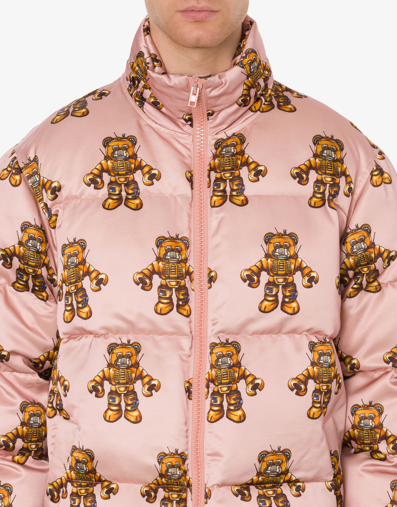 ROBOT BEAR VISCOSE AND WOOL DOWN JACKET 4
