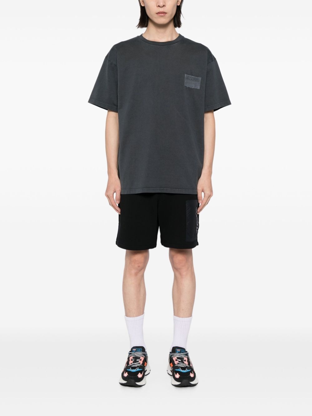 logo-patched cotton T-shirt - 2