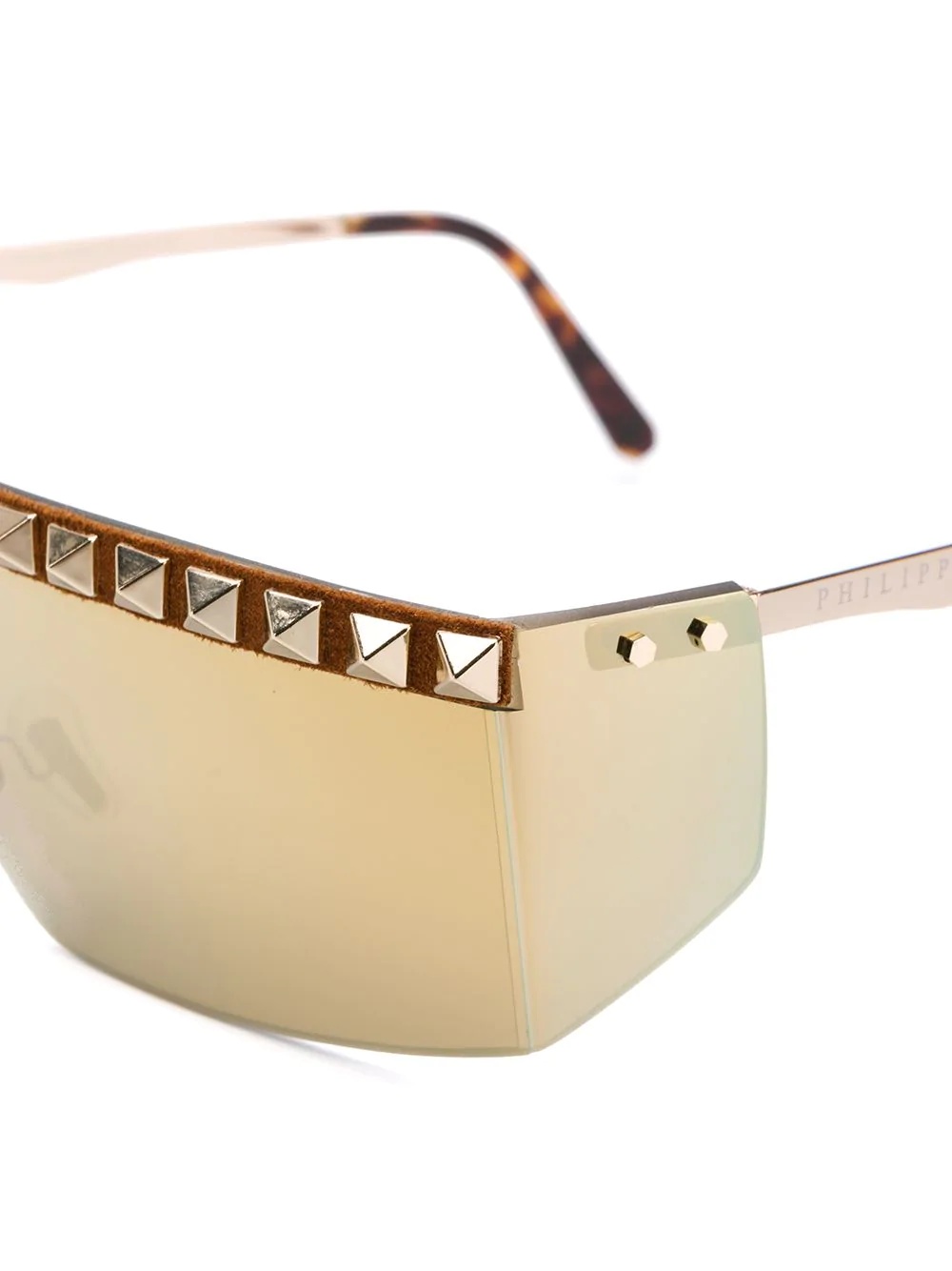 visor-style studded sunglasses - 3