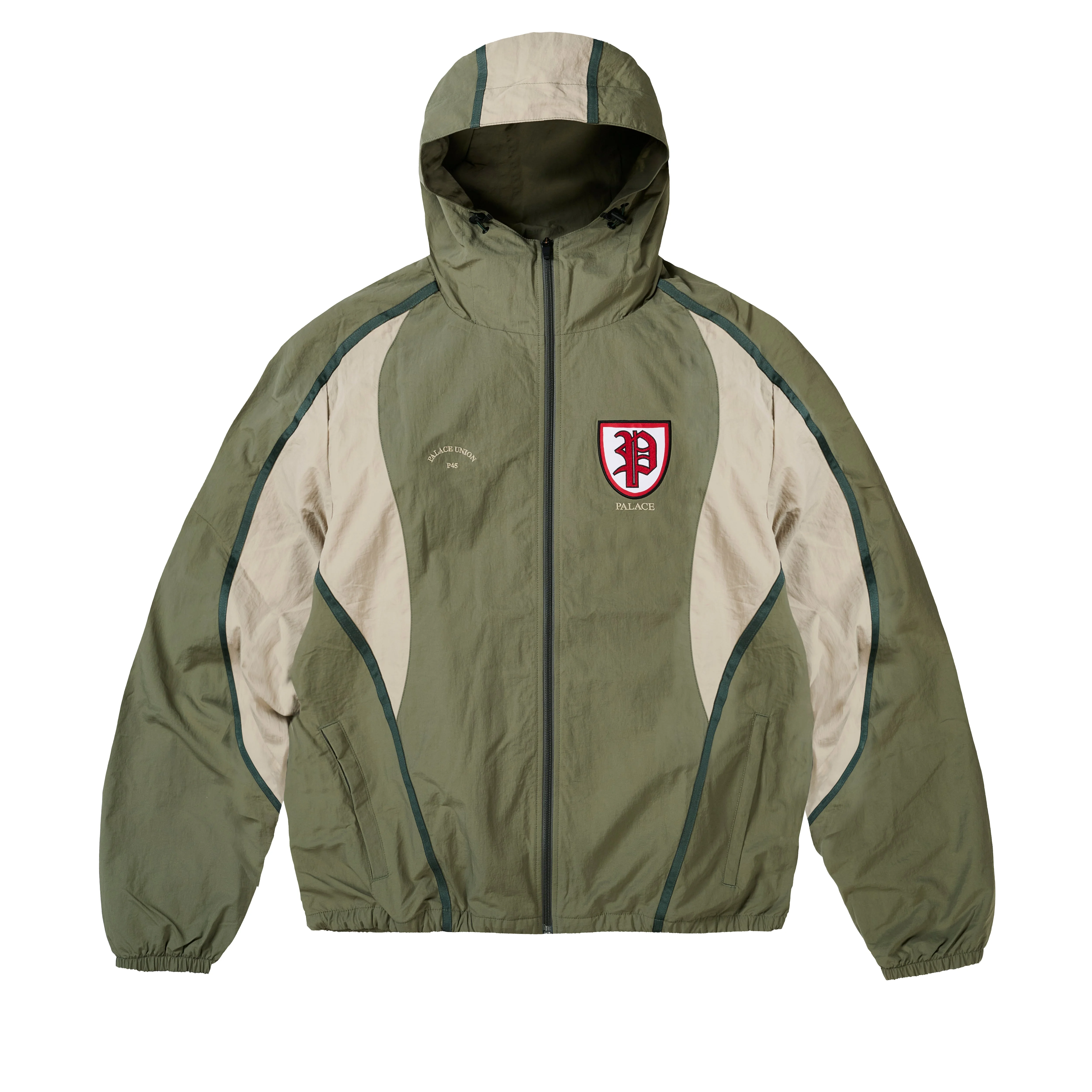 SCRUM HOODED SHELL JACKET OLIVE - 1
