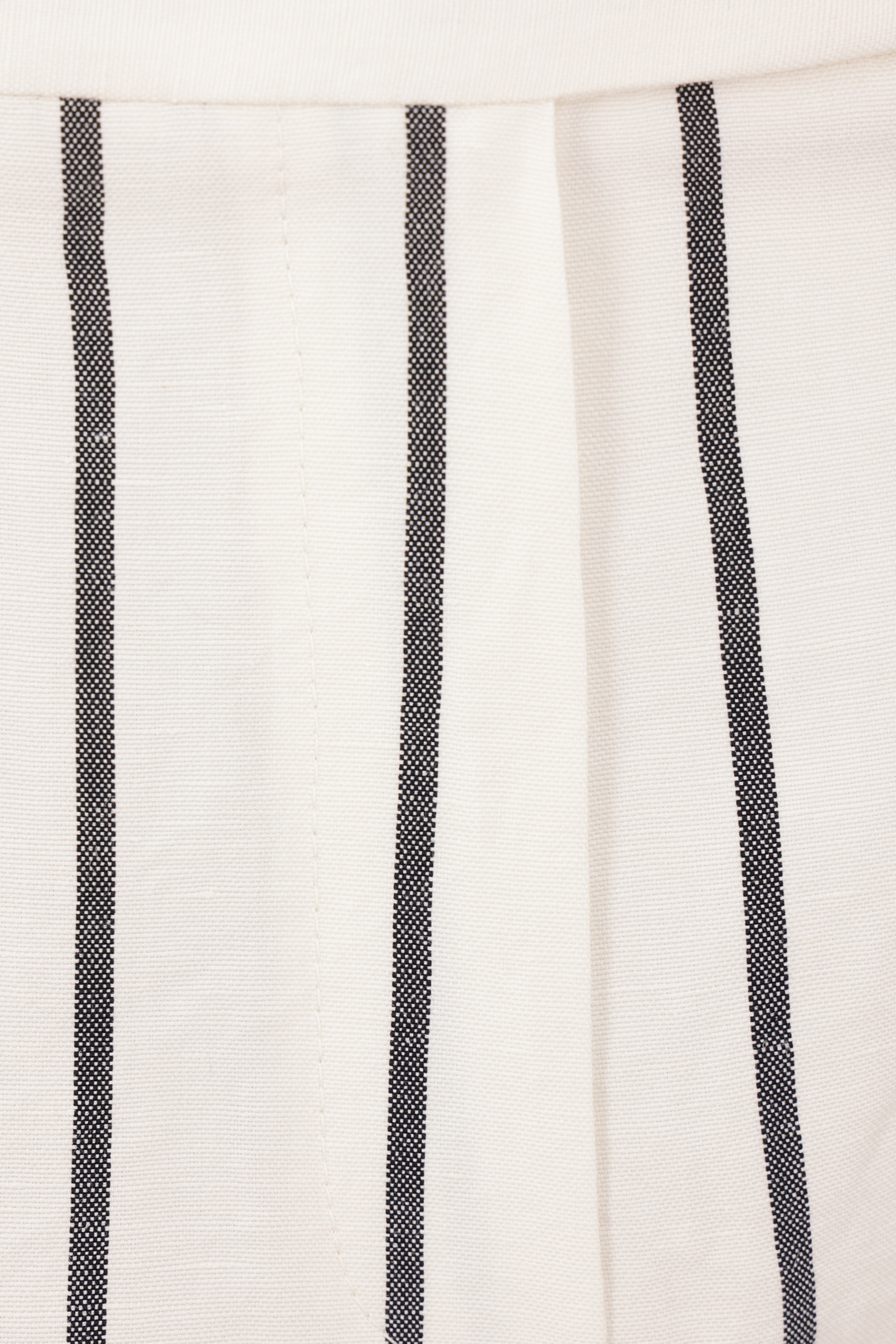 PINSTRIPED LINEN AND COTTON PANTS - 3