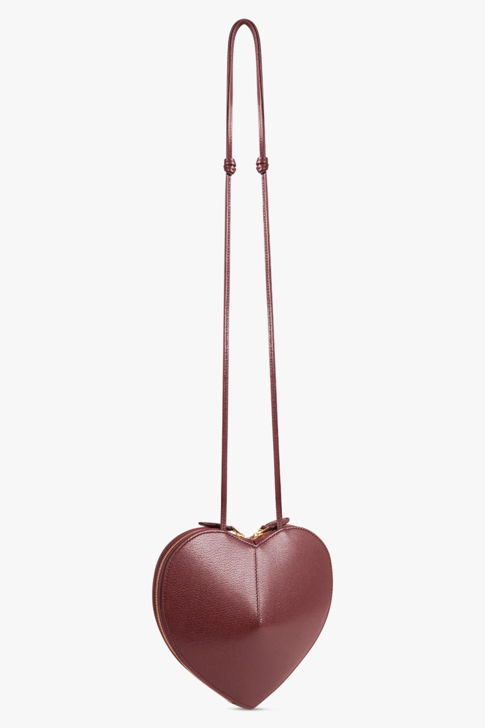 LE COEUR SUEDE HEART SHAPED BAG | GARNET RED - 2