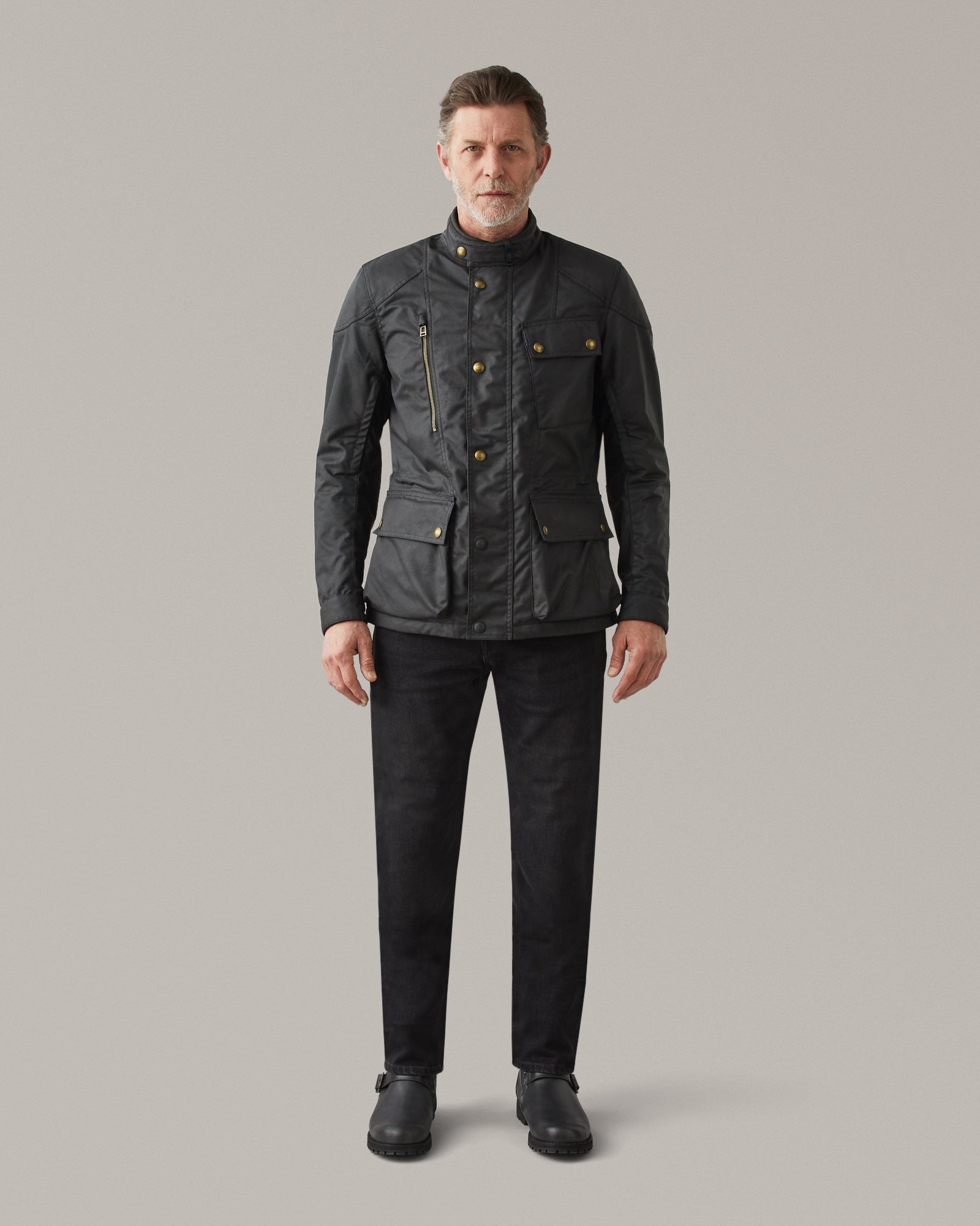 WAYMASTER MOTORCYCLE WAXED COTTON JACKET - 2