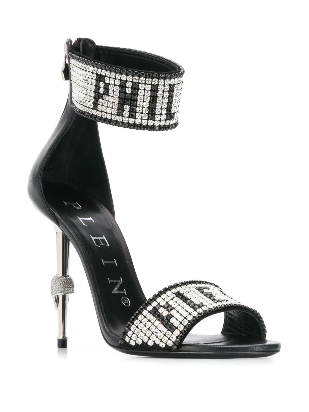 Crystal logo sandals - 2