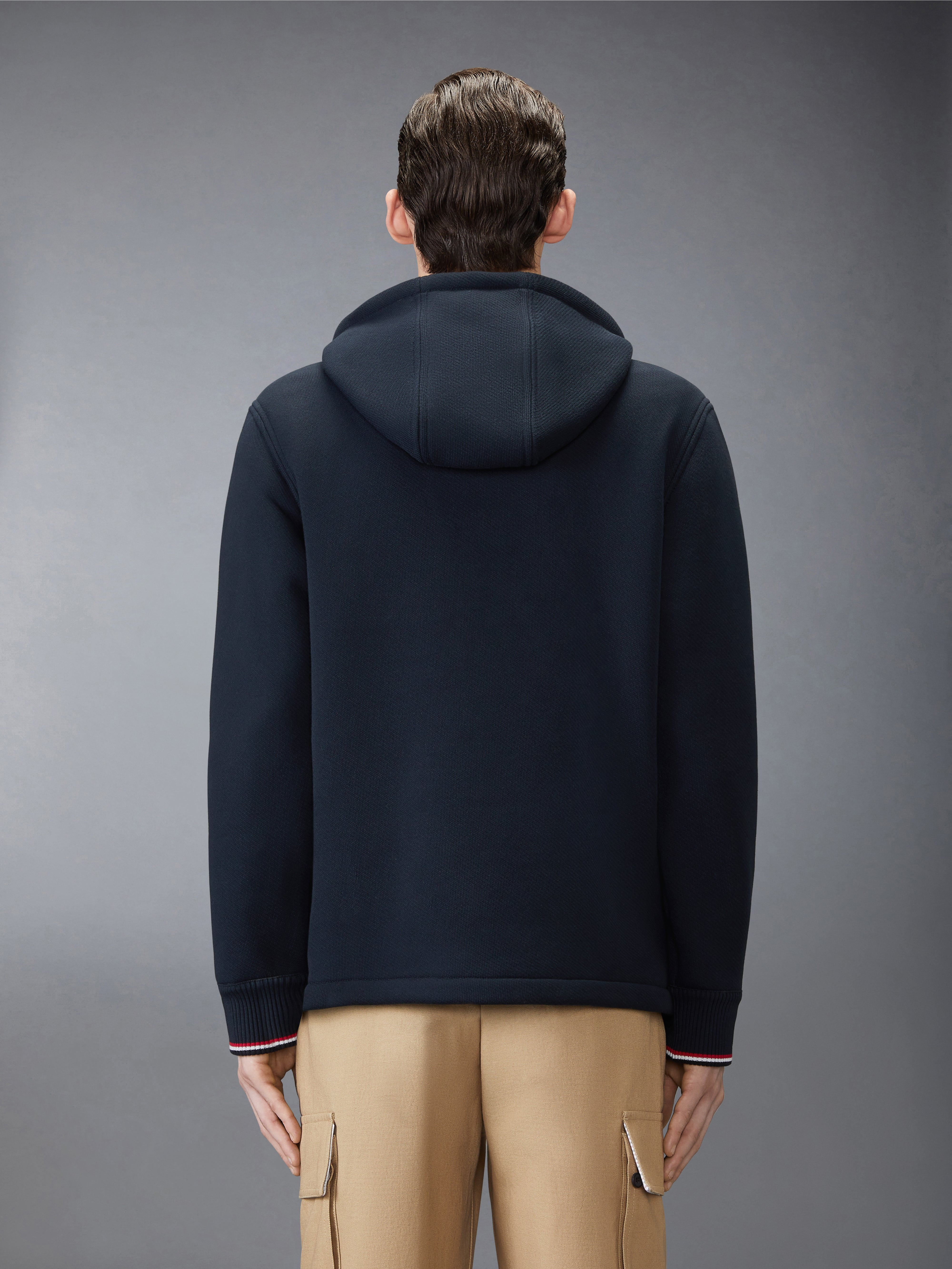 LOOPBACK OVERSIZED RWB STRIPE HOODIE - 3