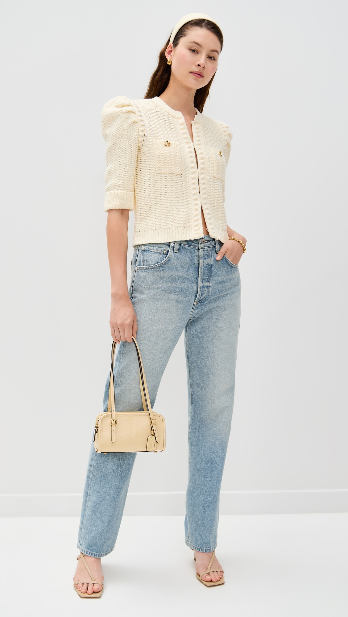 Delilah Crop Textured Cardigan - 4