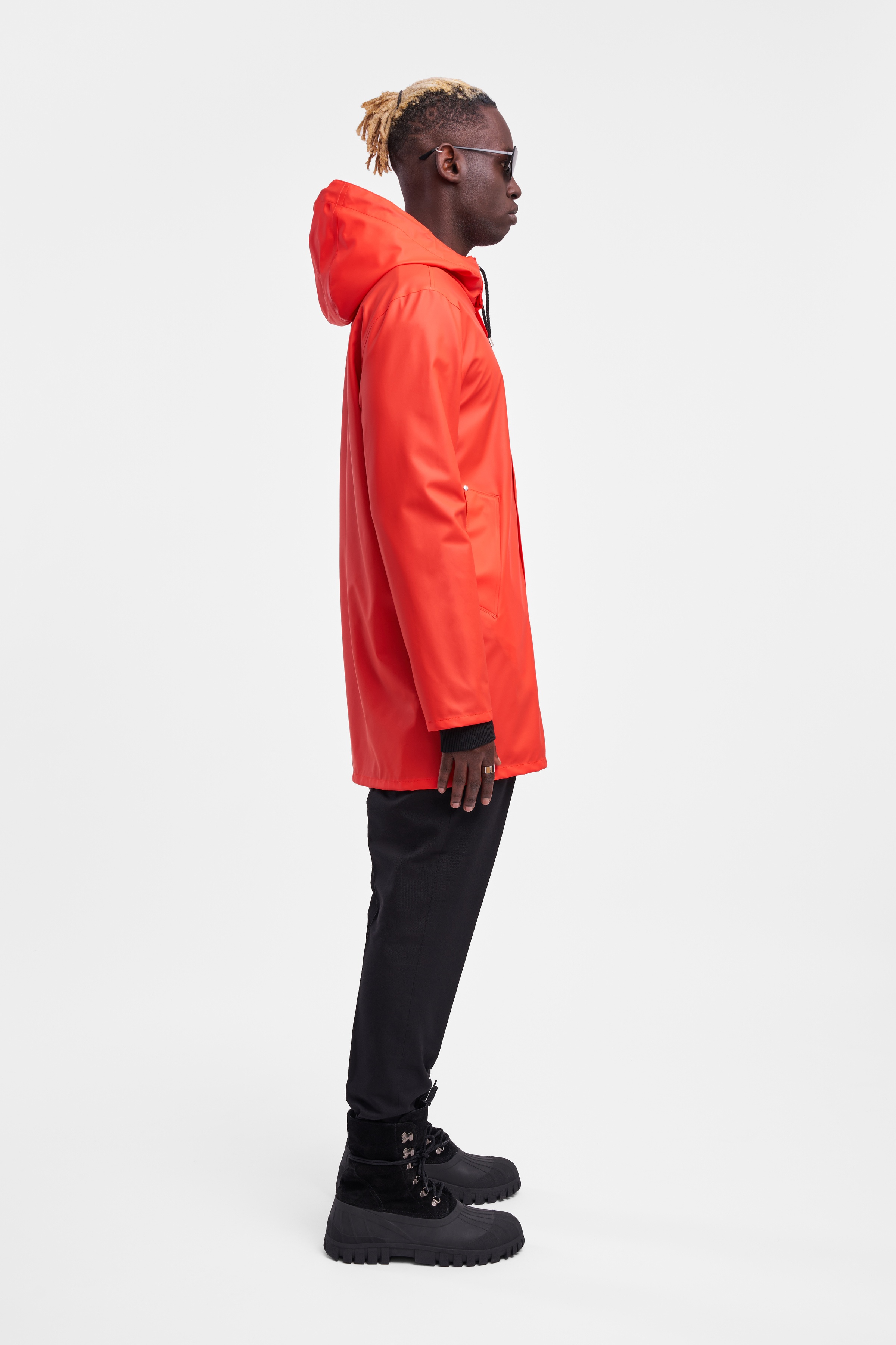 Stockholm Lightweight Raincoat Fade Red - 3