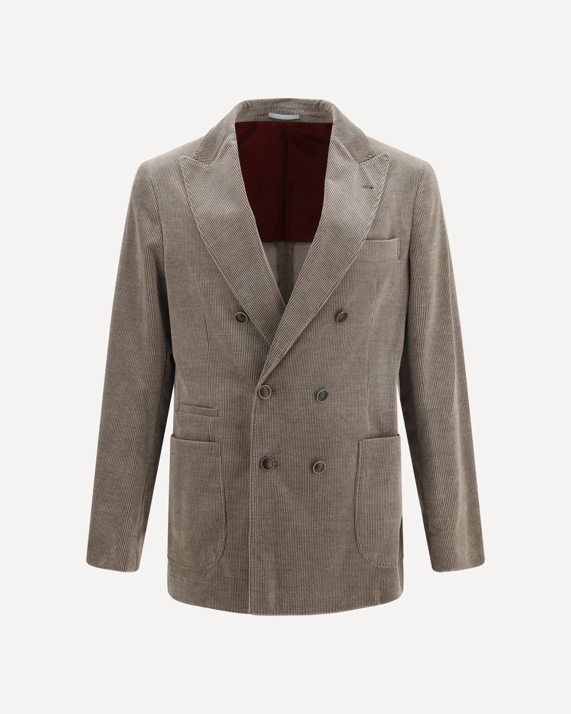 Double-breasted corduroy Jacket - 1