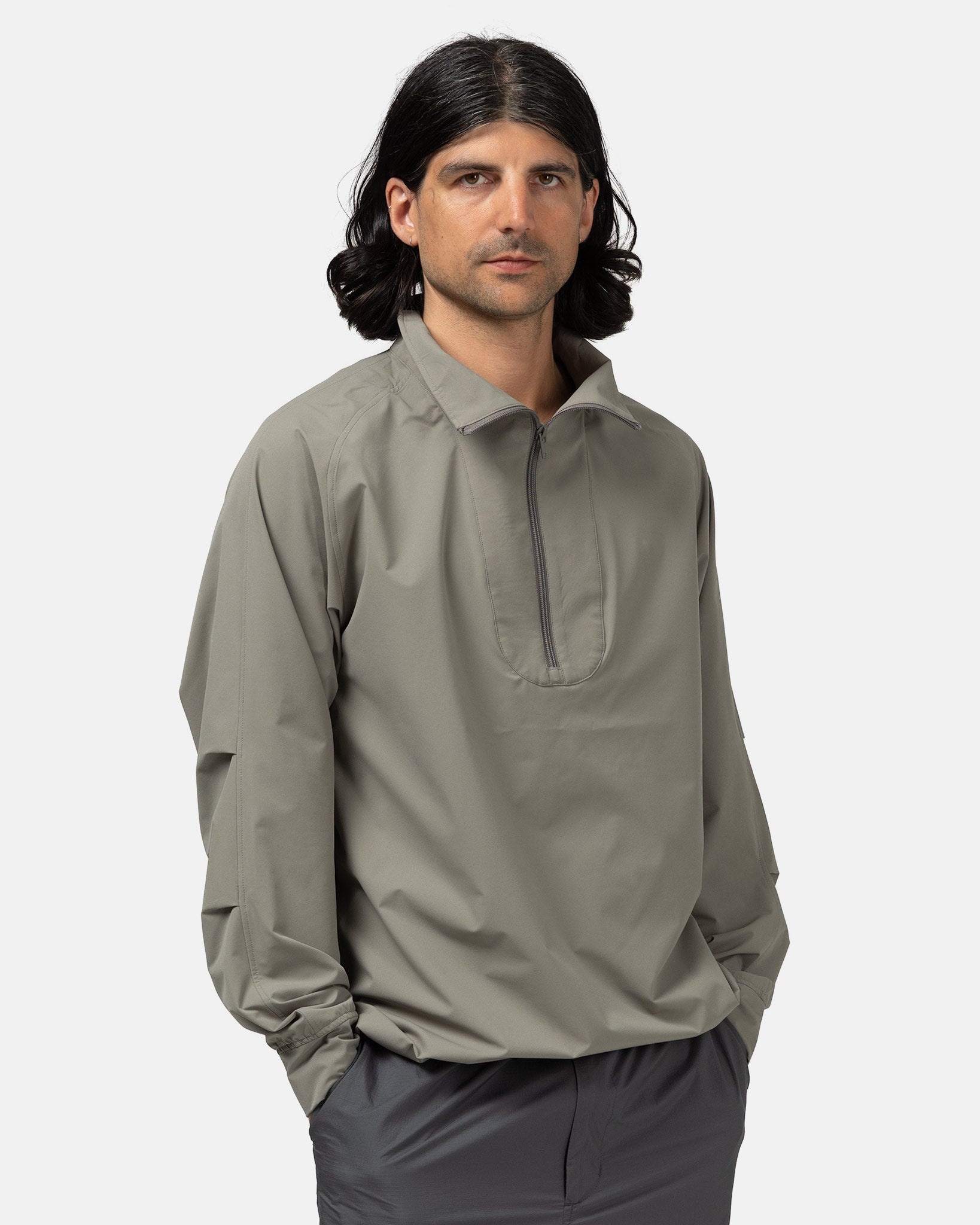 Tech Halfzip Stand Jacket Wolf Grey - 4