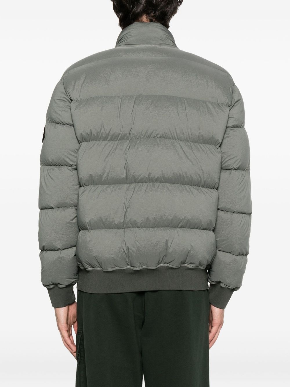 quilted zip-front jacket - 4