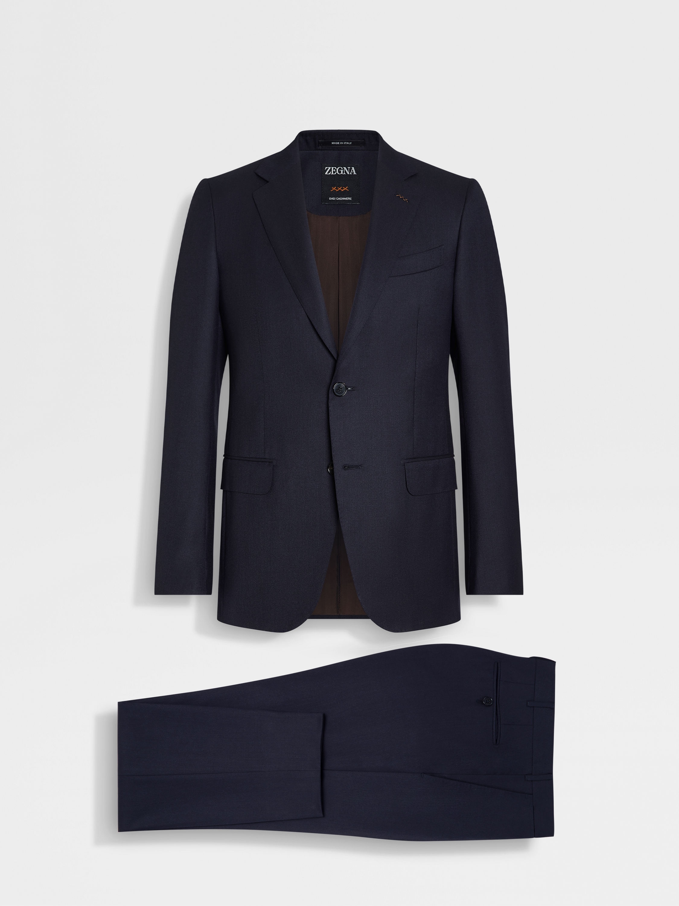 NAVY BLUE OASI CASHMERE SUIT - 2