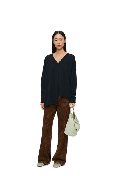 Loewe Asymmetric sweater in cashmere outlook