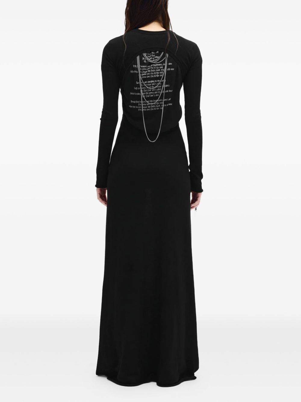 Eva long-sleeve cut-out maxi dress - 4