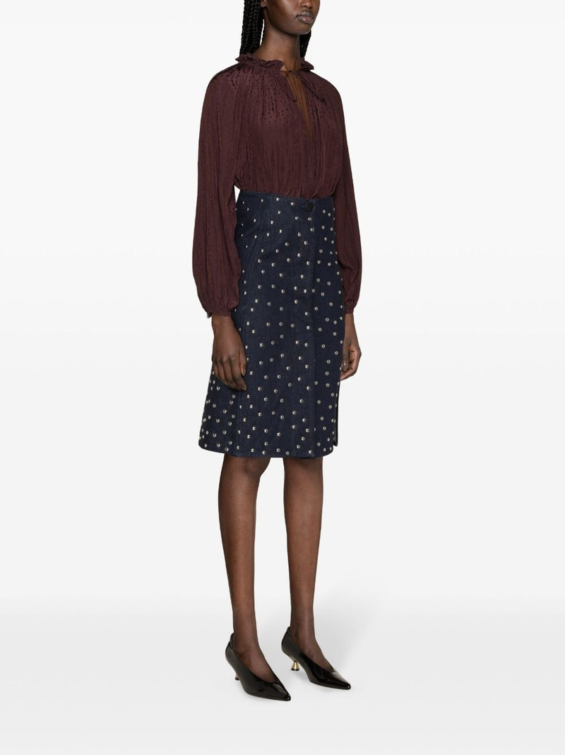ruffle-detailed flared blouse 3